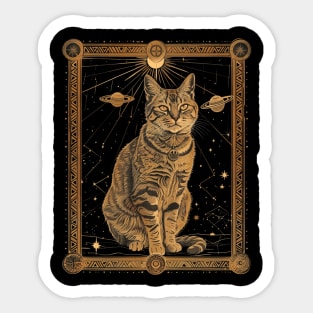 Cat Tarot Mystical Meow Insights Sticker